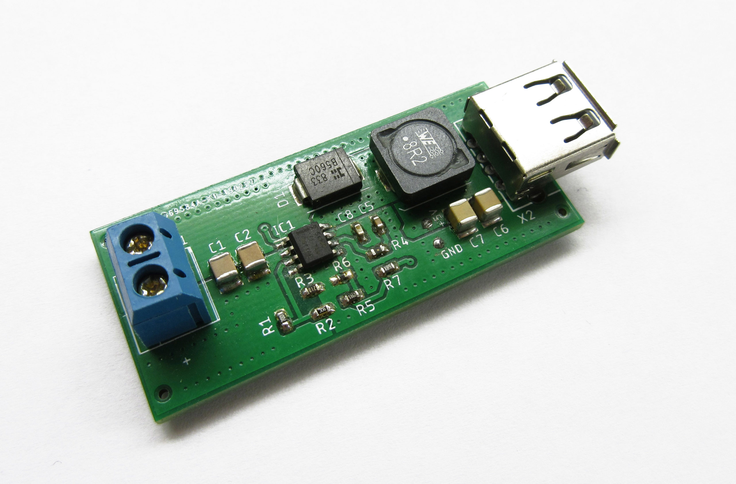 60V to 5V @ 3.5A Buck converter with USB output