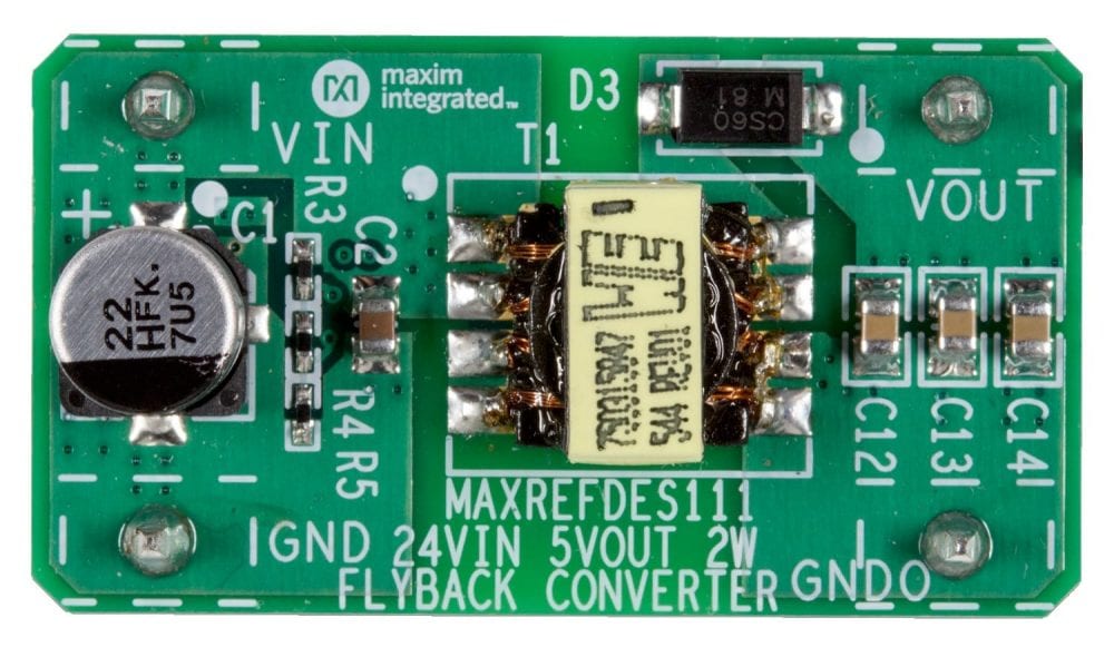 Isolated 2W 24Vdc-to-5Vdc Flyback DC-DC – Reference Design