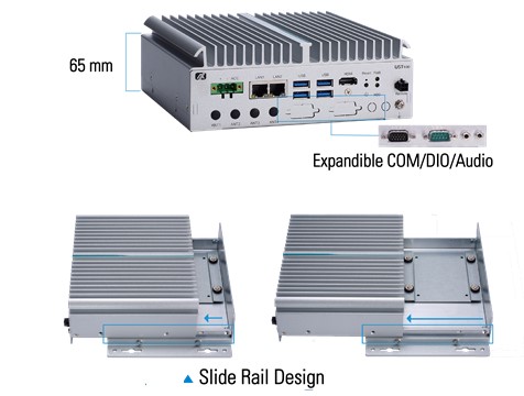 Ultra-compact Fanless Embedded System for In-Vehicle Video Analytics Applications – Axiomtek’s UST100-504-FL