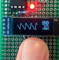 tinyPulsePPG – ATTiny85 Pulse oximeter with photoplethysmogram