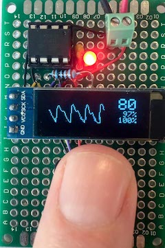 tinyPulsePPG – ATTiny85 Pulse oximeter with photoplethysmogram