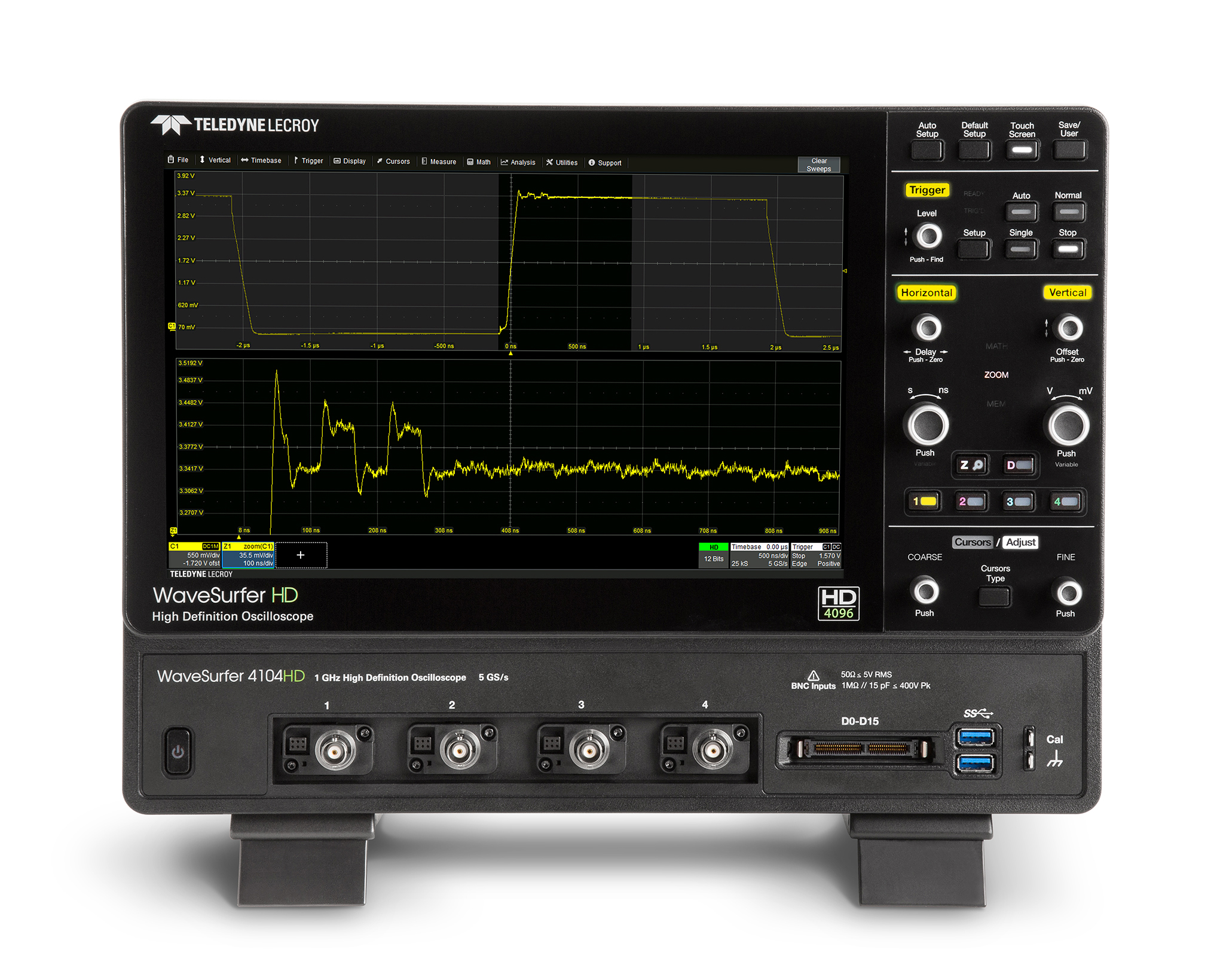 Teledyne LeCroy WaveSurfer 4000HD High Performance 4-channel 12-bit Oscilloscopes