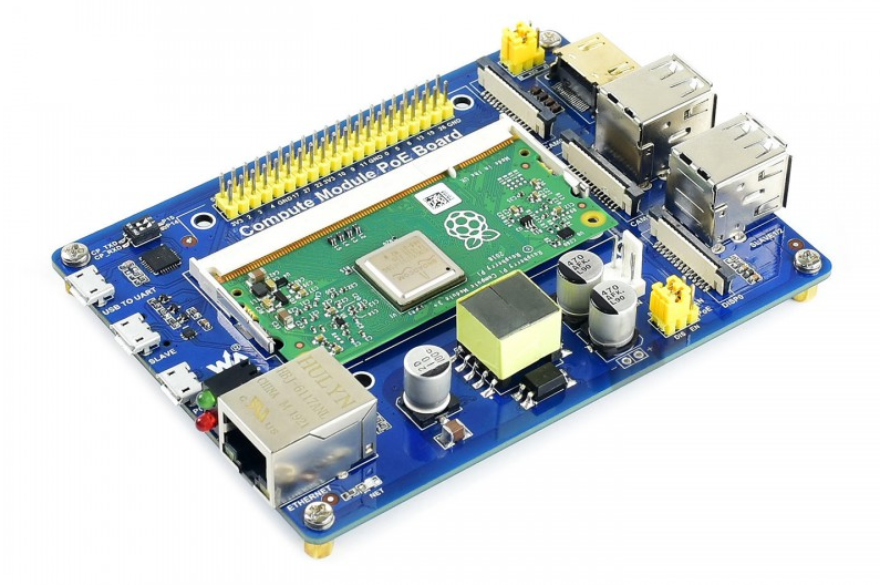 Waveshare releases a Compute Module IO Board with POE Feature