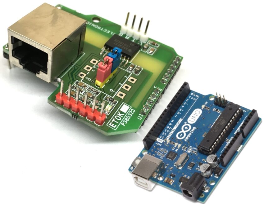 Isolated CAN BUS Transceiver Arduino Shield - Electronics-Lab.com