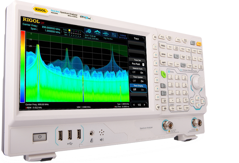 Real-time spectrum analyzers with 1.5 and 3.0GHz bandwidth