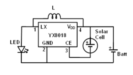 YX8018 Joule Thief Solar LED Driver