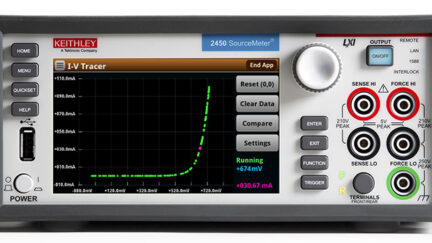 Keithley SMUs emulate classic curve tracers with new software