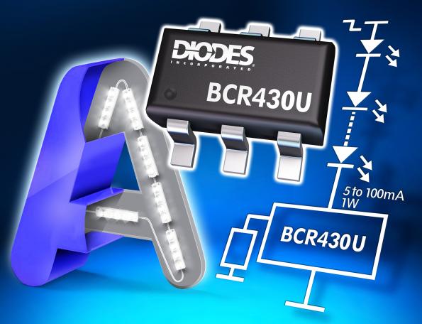 Ultra-Low Dropout Linear LED Driver from Diodes Incorporated Extends Lighting Strips