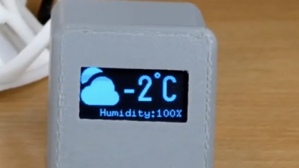 ESP8266 based Online Weather Widget using Wemos D1