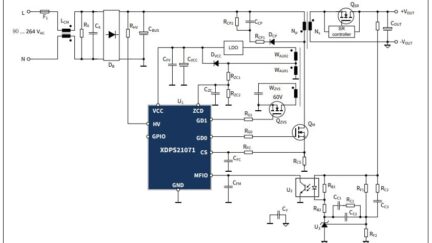 45W USB-PD SMPS Reference Design Delivers 21.5W/in3