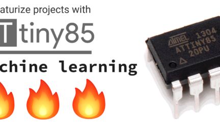 Embedded Machine learning on Attiny85