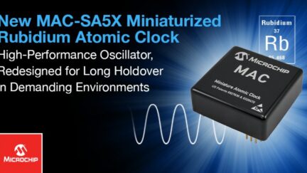 Miniature Atomic Clock (MAC – SA5X) is only 2 x 2″
