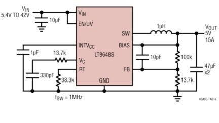 42V, 15A Synchronous Step-Down DC-DC Regulator