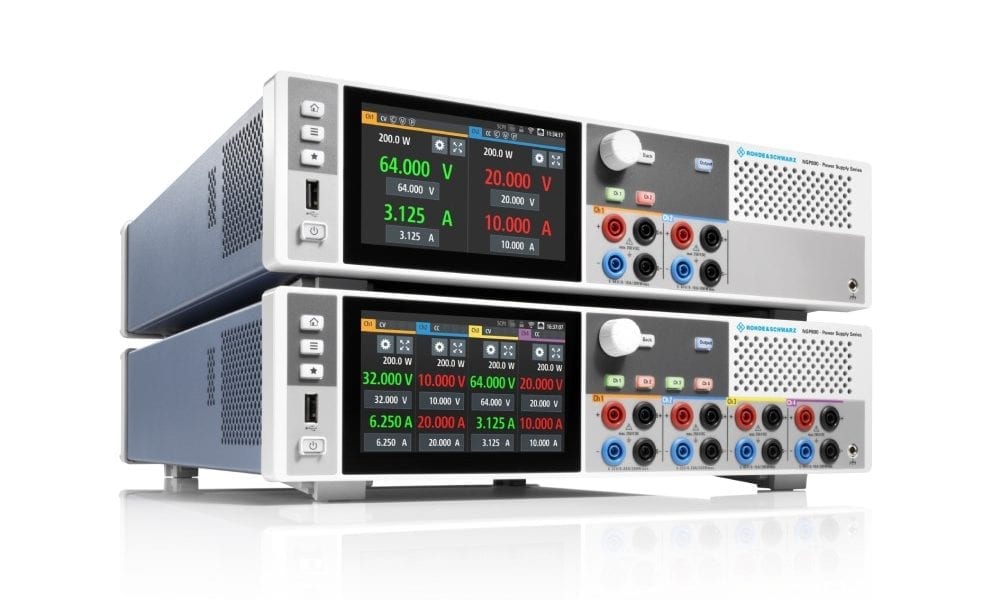 R&S NGP800 Power Supplies Offer up to Four Independent Channels in a Single Instrument