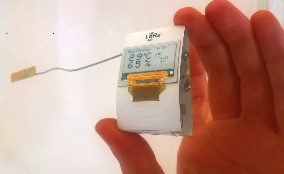 Meet LoraPaper, A Weather Station That Runs On No Batteries!
