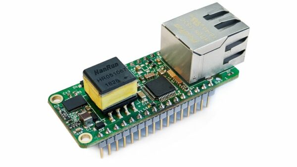 RP2040-Shim Board - Compact PoE FeatherWing Compatible With Horizontal USB