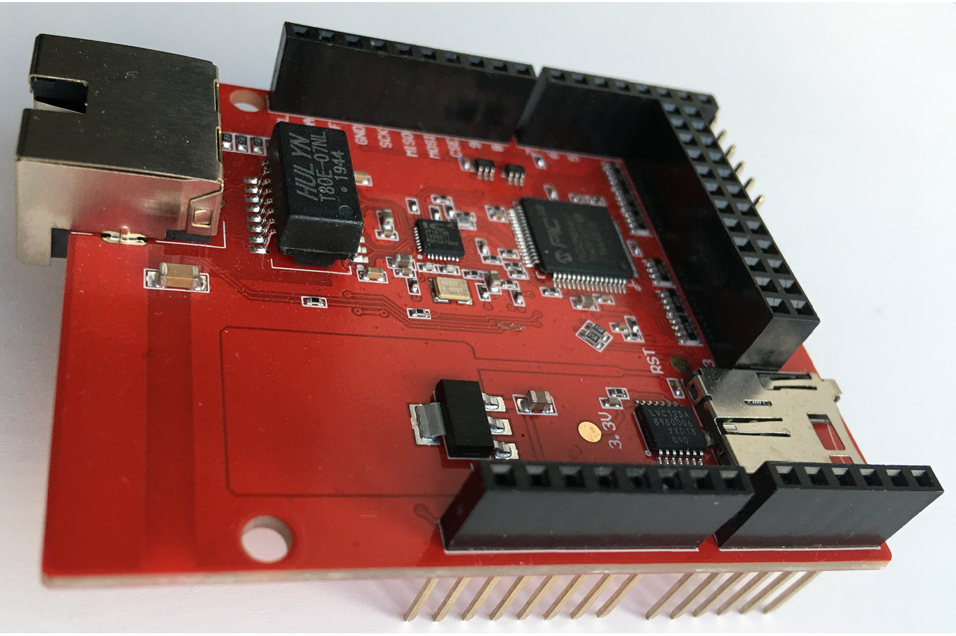 Arduino Ethernet Shield powered by the PIC32MX controller