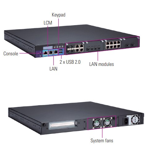 Axiomtek Introduces NA591-34-LAN 1U Rackmount Network Appliance Platform with Intel® Xeon® E-2200 and  9th/8th Gen Intel® Core™ Processor