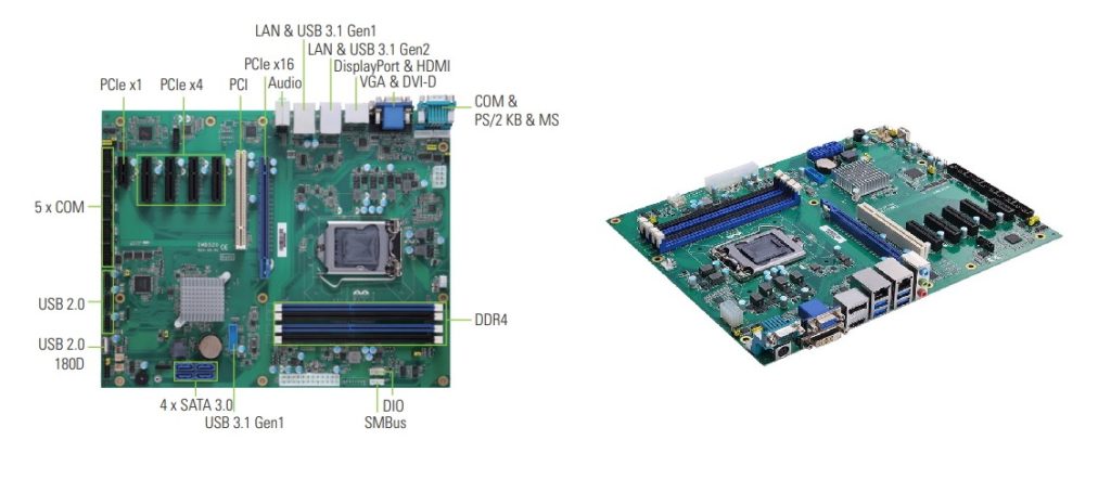 Axiomtek’s Industrial ATX Motherboard with 9th/8th Generation Intel® Core™ for High-Density Computing Solutions – IMB520R & IMB521R