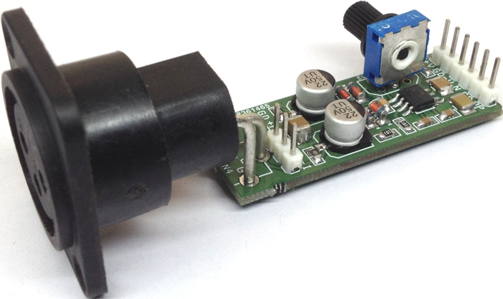 Phantom Powered Micro-Phone Pre-Amplifier using SSM2019