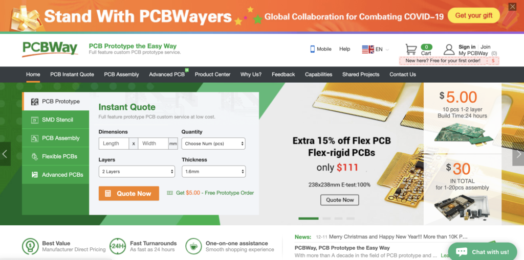 PCBWay.com Manufacturer Review