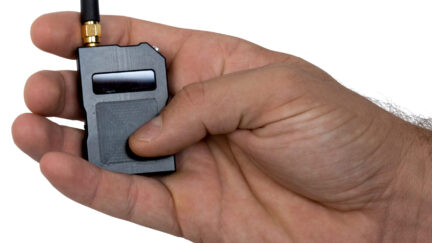 Handheld Aaronia Bug Finder RF Monitoring Device