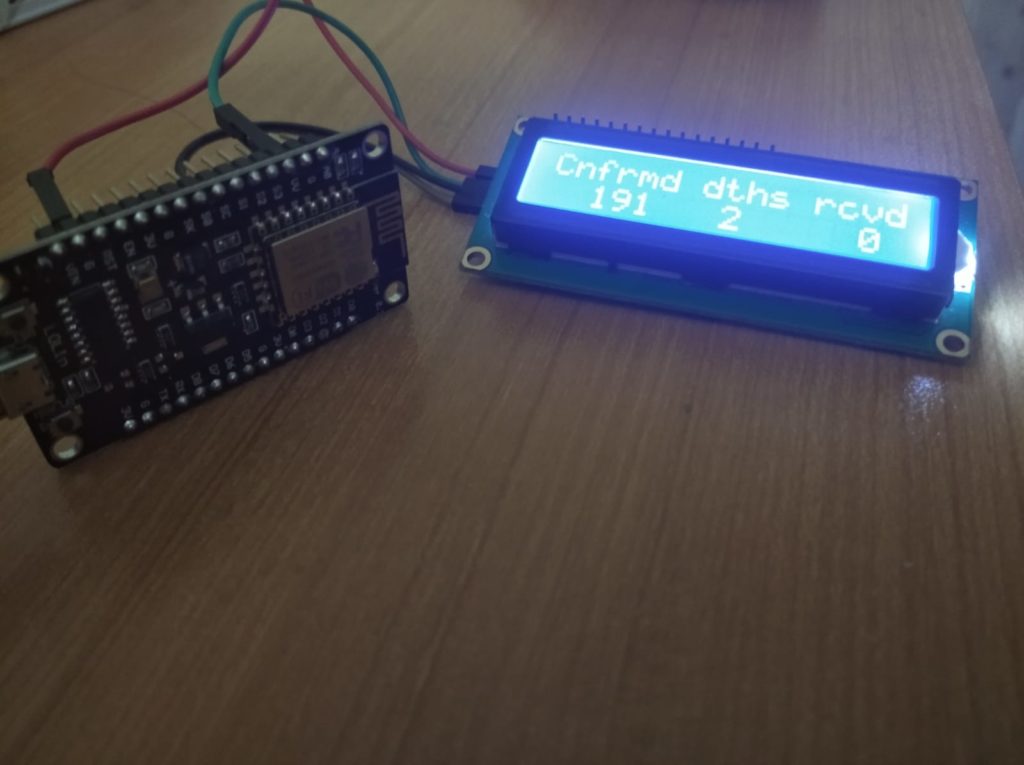 ESP8266 based Coronavirus tracking project