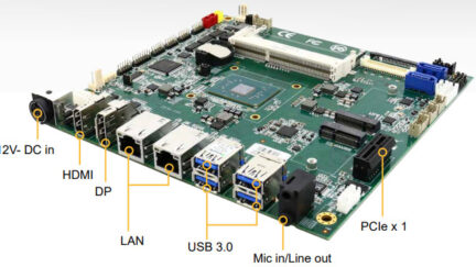 Winmate IP70 is a  Mini-ITX board equipped with Apollo Lake Pentium