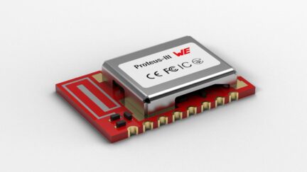 BLE modules include antenna, encryption technology, six configurable I/O pins