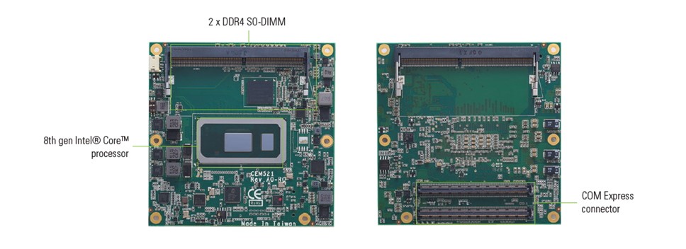 Axiomtek’s COM Express Type 6 Module with Enhanced Graphics Performance – CEM521