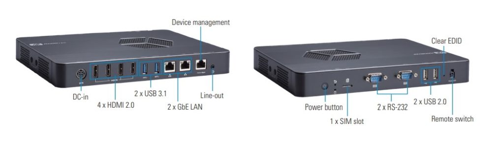 Axiomtek’s Latest 4K Video-Wall Digital Signage Player with Four HDMI Ports – DSP600-211