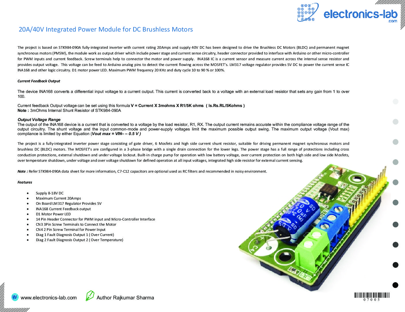 20A40V Integrated Power Module for DC Brushless Motors.pdf
