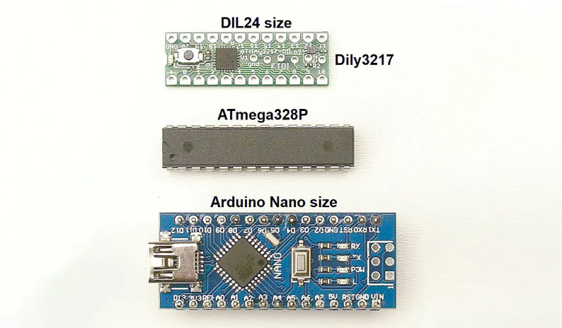 Already Compact Arduino Nano Scaled-Down Into a Breadboard Friendly Chip