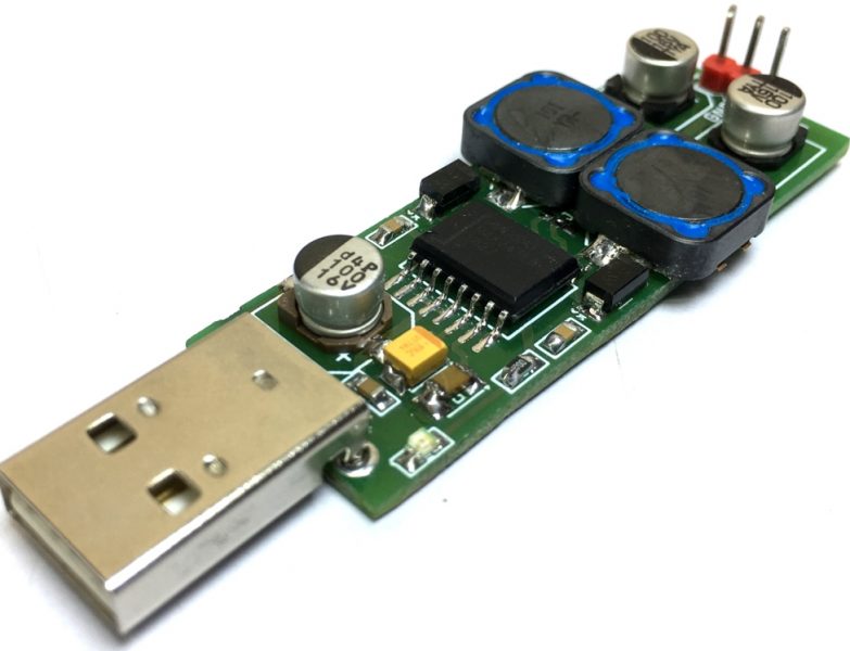 USB (5V) to Dual Output +/-15V or +/-12V Step-Up DC-DC Converter