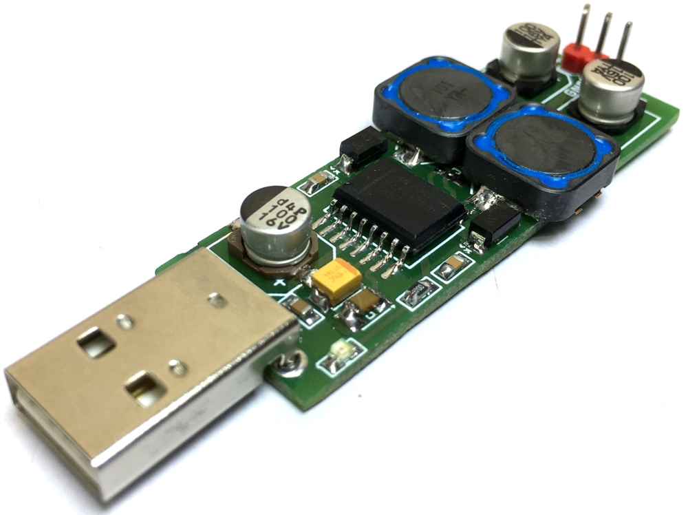 USB (5V) to Dual Output +/-15V or +/-12V Step-Up DC-DC Converter