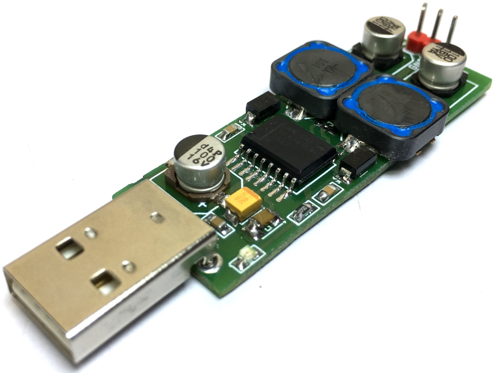 USB (5V) to Dual Output +/-15V or +/-12V Step-Up DC-DC Converter 