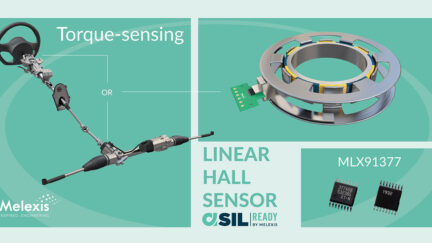 Melexis introduces high-linearity, low-drift Linear Hall sensor for safety-critical automotive torque-sensing applications