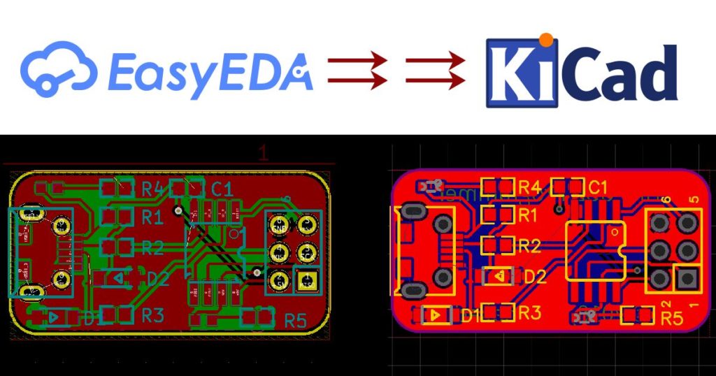 Convert EasyEDA files to KiCad with just one click