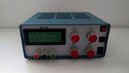 Build your own 0-24V/3A Lab Power Supply with current limit