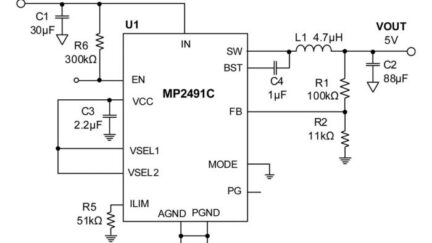 MP2491C Step-Down Converter has programmable current limit