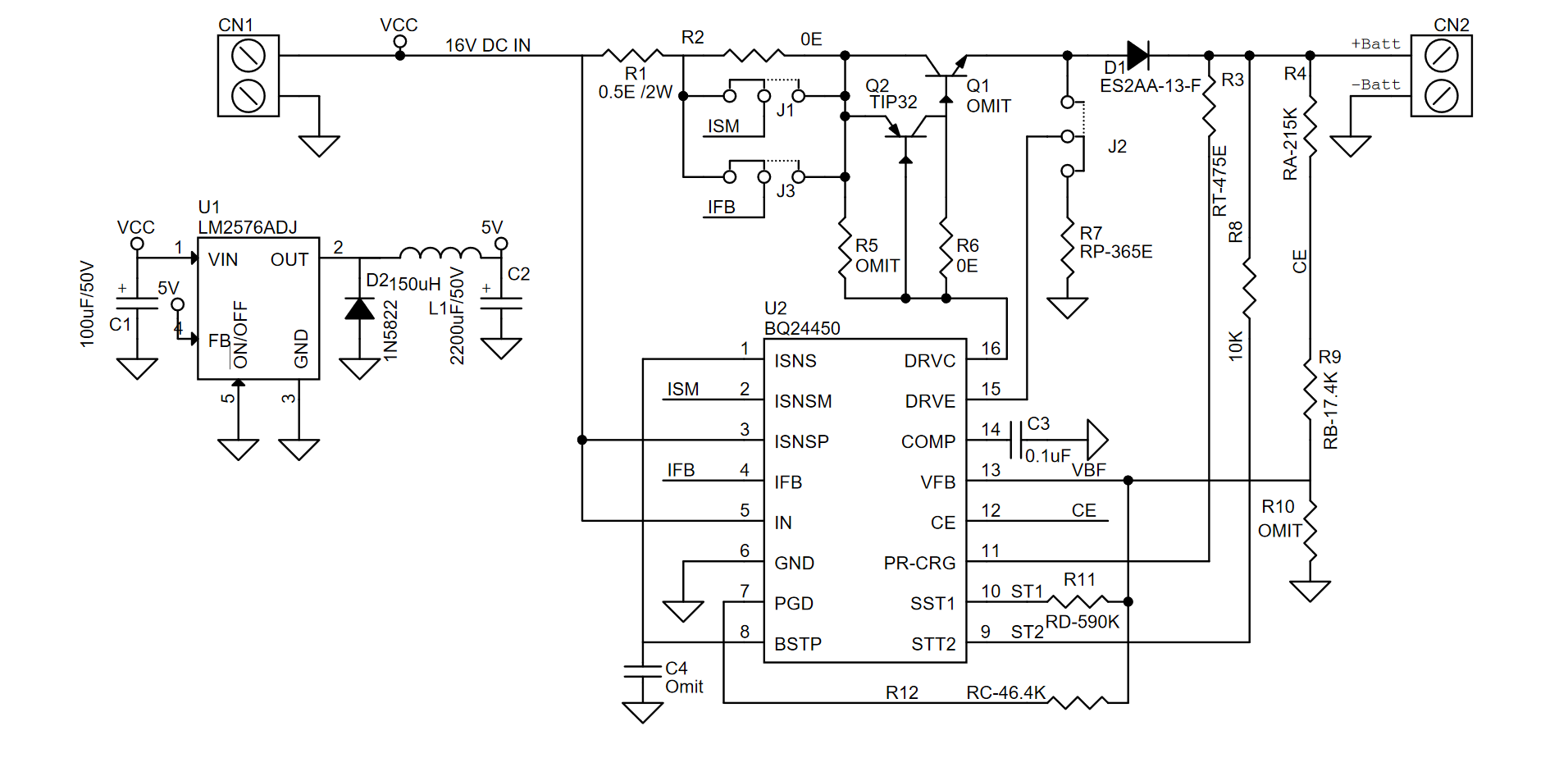 12V SLA Lead Acid Battery Charger Using BQ24450 