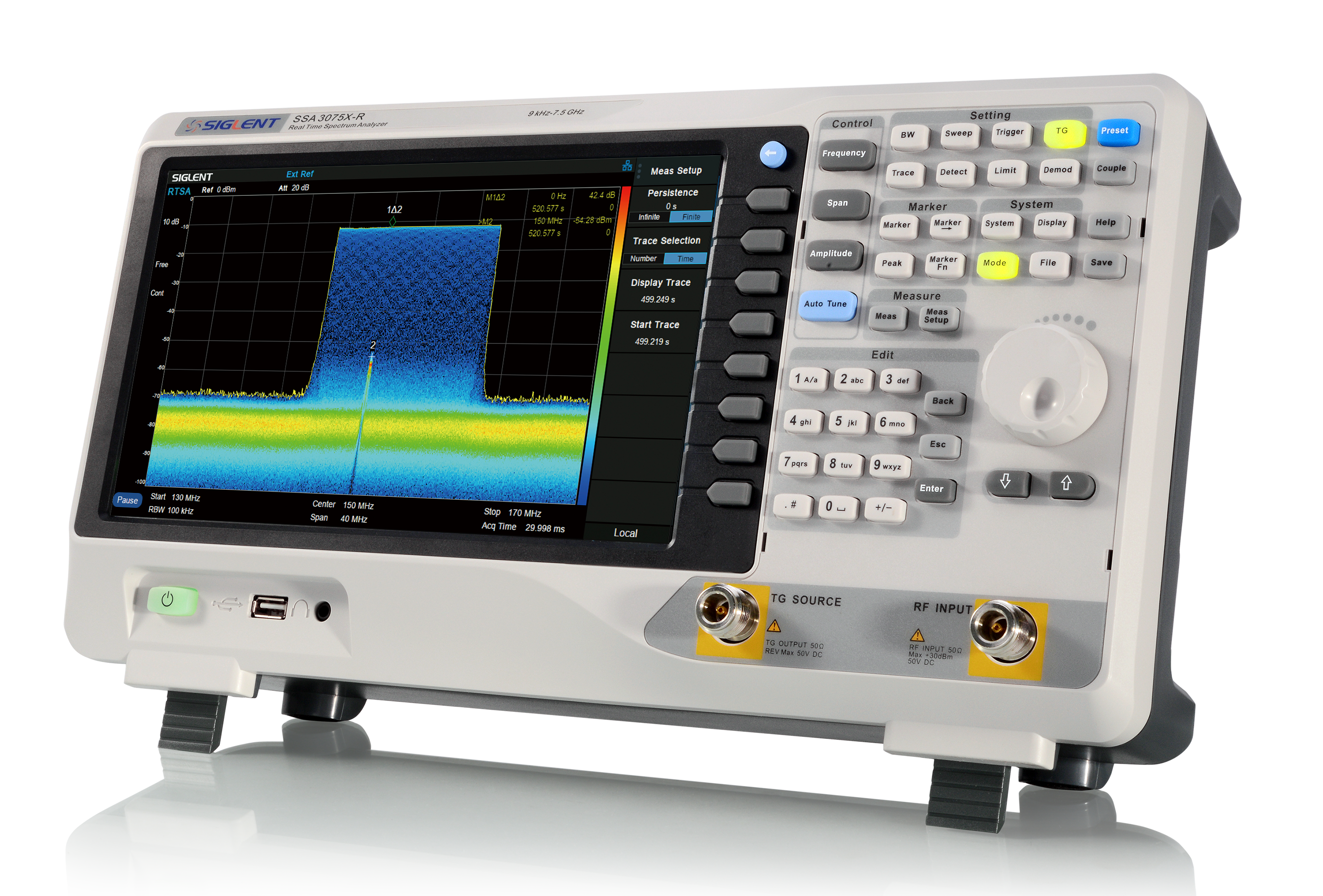 Economical SSA3075X-R 7.5GHz Real-Time Spectrum Analyzer