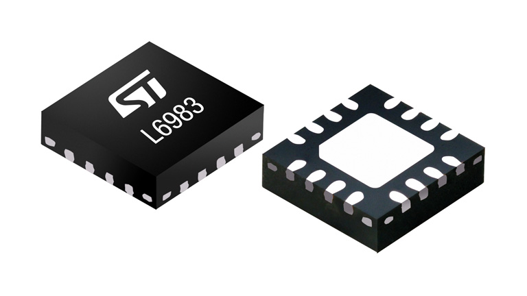 L6983 38 V Step-Down Converter is a synchronous monolithic step-down regulator