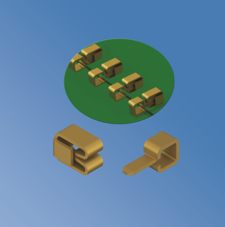 New SMT PCB Connectors to Transmit Signals or Power Across PC Boards