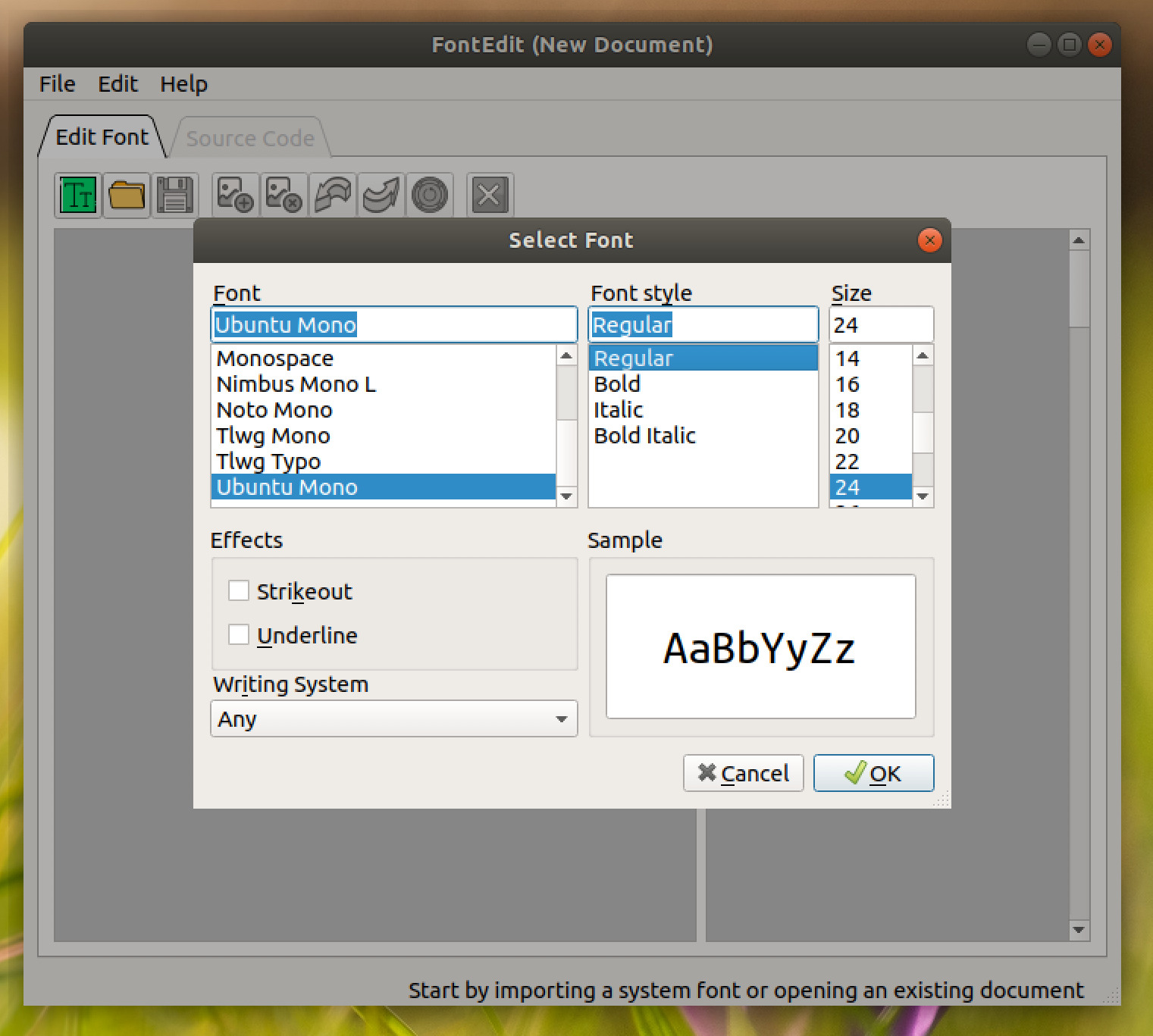 set a font in arduino ide for tft display manufacturer
