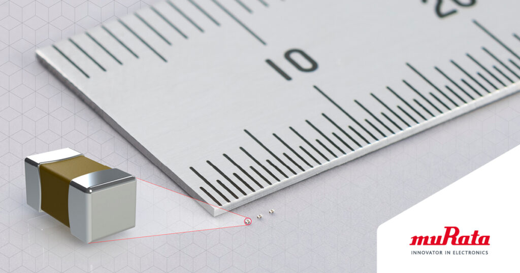 First 008004 MLCC with 0.1-µF capacitance First 008004 MLCC with 0.1-µF capacitance
