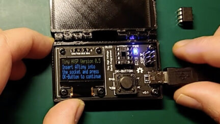TinyHVSP – High Voltage Serial Programmer based on ATtiny84