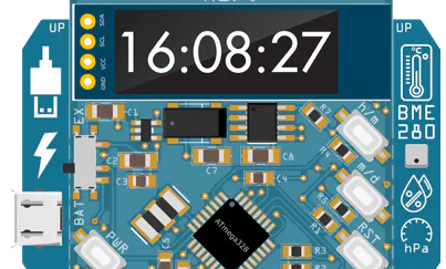 MI/O- ATmega328 Based Smart Watch By Markus Bindhammer