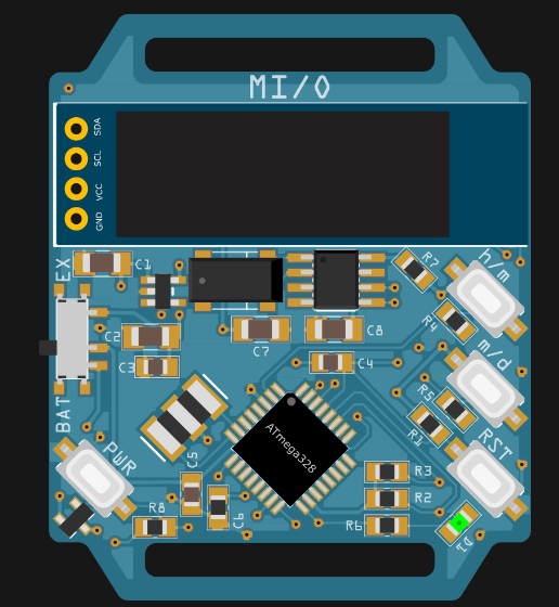 MI/O- ATmega328 Based Smart Watch By Markus Bindhammer