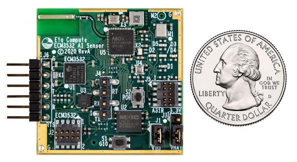 Low-power AI sensor board for machine learning at the edge